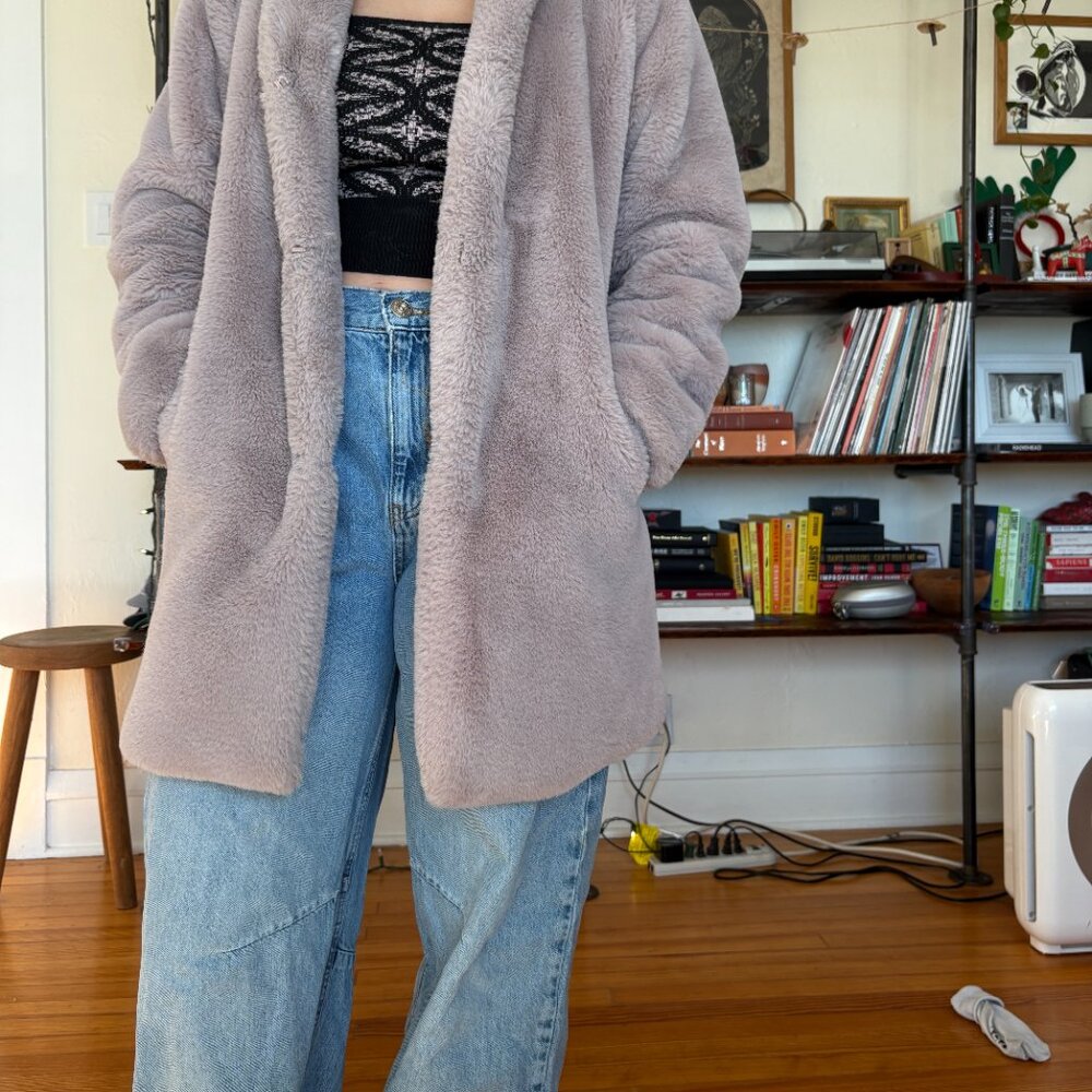 Lavender Teddy Coat